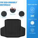 Nilight Cargo Mats for Honda Accord Sedan (Include Hybrid) 2023 2024 2025,All Weather Protection Heavy Duty Cargo Liners