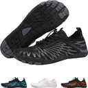 Hike Footwear Lazuli Pro Barefoot Shoes  Minimalist Lightweight Flexible Sneakers with Arch Support for Trail Running, Hiking, Gym & Everyday Walking (Unisex) (7.5 Wide Women/5.5 Wide Men, Grey/Black)