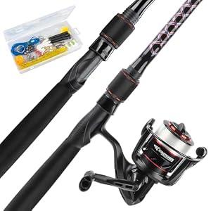 KastKing Brutus Spinning Fishing Reel Combo - 2Pc Blanks, 7'0" MH 4000 Reel