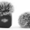 LEFXMOPHY Windscreen for DJI MIC MINI (2024) Wireless Microphone Furry Wind Muff Deadcat Cover (Not for Dji Mic 1 and 2), 2-Pack Grey