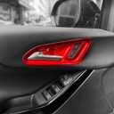 Inner Door Handle Panel Cover Trim Door Lock Button Decor Trim Compatible with Chevy Equinox LS 2025-2026 Accessories (Carbon Fiber Pattern)