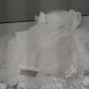 MisShow White Ivory Wedding Veils Lace Edge Cathedral Length Wedding Bridal Veil with Comb for Women, 118 Inches, Ivory