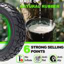 BABEJIA 10x2.5 Scooter Tires 2-Pack Tubeless - 60/70-6.5 Airless Off-Road Replacement for Segway Ninebot Max G30/G2, Gotrax G6/G5/G MAX/ECLIPSE
