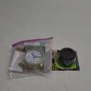 Set of 2 For Home, Equity 5" Silent Sweeping Quartz Metal Alarm Clock-Light Green, Scotch Felt Pads