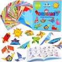 Origami Kit for Kids Ages 5-8 8-12, with Guiding Book, 98 Sheets Paper with 47 Patterns, DIY Art and Craft Projects, Beginners Children's Day Gift Boy Girl