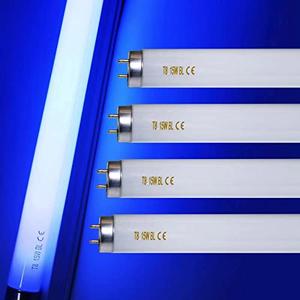 amgolibi 18 Inch 15 Watt U V/A Black Light Bulb F15T8/BL Replacement T8 BL Fluorescent Lamps for 30W Machine 350BL 365-nm Blue Light 4 Count