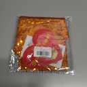 ShinyBeauty Mini Tree Skirt 24Inch Orange Sequin Tree Skirts Christmas Tree Cover Cross Stitch Kits Halloween Party Decor for Slim Trees