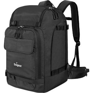 Unigear Ski Boot Bag Backpack for Helmet 50L/70L, Goggles, Gloves, Skis, Snowboard & Accessories (Black)