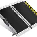 VNN Portable Wheelchair Ramp 2FT, Non-Slip Aluminum Folding Handicap Ramp, Door Threshold Wheelchair Ramps for Home, Wheel Chair Ramp for Home Steps