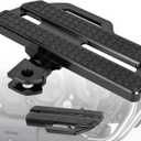 Motorcycle Front Rider Floorboards Pedal Set Fits for Kawasaki Vulcan S EN650 2015-2025, Wide Foot Rest Pegs Motorbike Pedal Black
