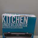 PROSCAN ELITE PKCR2713AMZ Under Counter CD Player with Clock Radio and Bluetooth, Silver