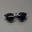 ZENOTTIC Vintage Round Polarized Sunglasses for Men Women UV400 Protection (C02 Blue Frame Grey Lens)