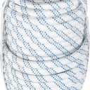 3/4In x 150FT Double Braid Polyester Arborist Bull Rope Tree Rigging Line for Flagpole Halyard, Pet Leash, Clothesline, Rigging, Swing