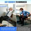 GUH Travel Seat Cushion for Airplane - Inflatable Seat Cushion for Long Flights,Office,Gaming and Stadium Bleachers,Tailbone Pain Relief