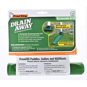 Frost King Drain Away 7 in. H x 7 in. W x 8 ft. L Green Plastic K Downspout Extension