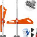 4-Blade Drywall Cutting Tool, Fast Cutting Drywall Cutter with 25-Bearing System, Dual-Handle Stable Lock Sheetrock Cutter for 1/4"–1/2" Boards, with Blades in the Slot & Carry Bag