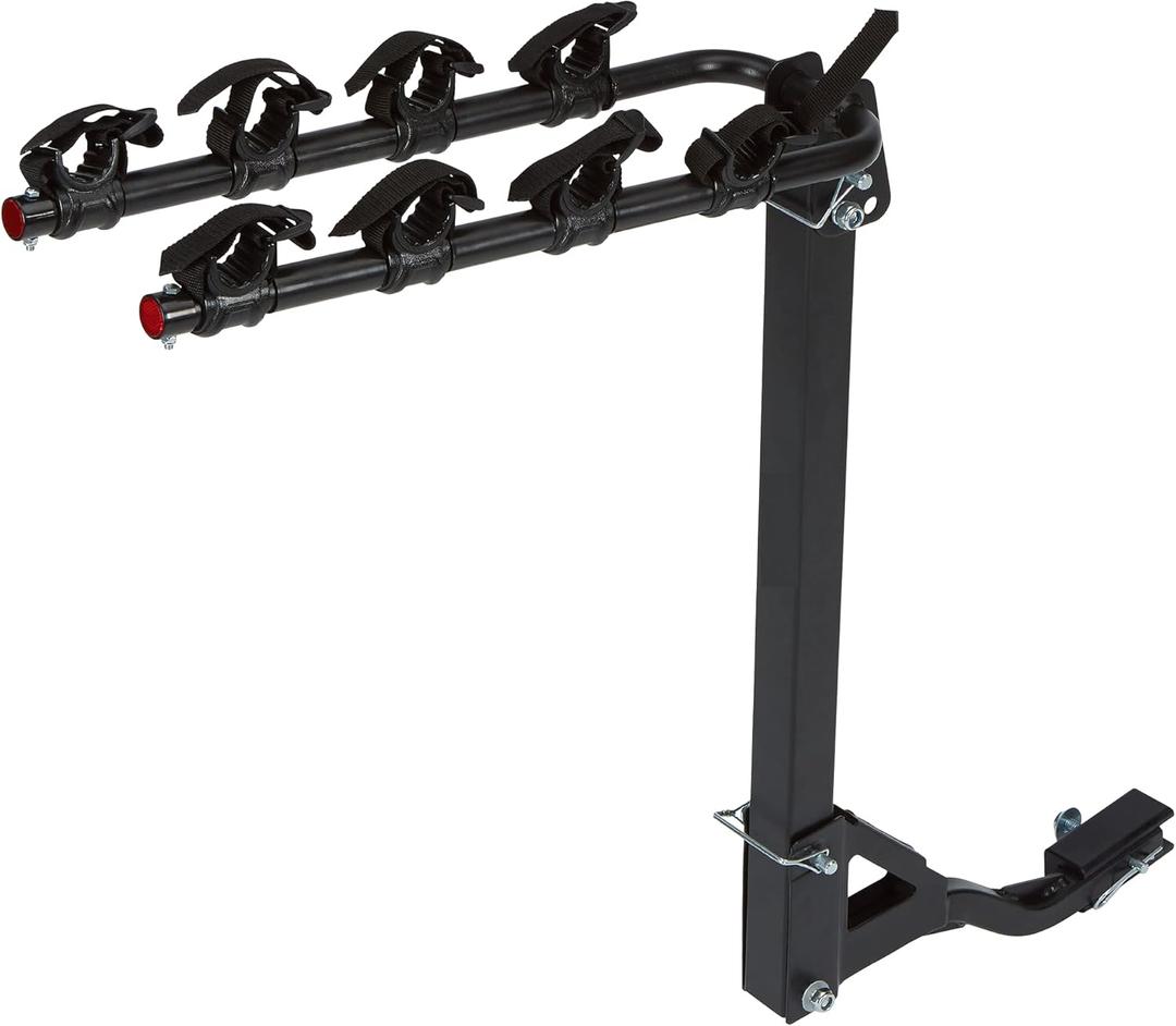 Young 4 Bike Rack - Bicycle Racks Mount Carrier for Cars, SUV and Minivans with 2" or 1-1/4 inch Hitch Receiver, Easy Assembly and Safe Locking