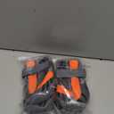 Dog Shoes,Mesh Breathable Dog Boots for Walking Running Hiking,Soft Non-Slip Rugged Rubber Sole Dog Booties with Adjustable Straps 4Pcs,Orange-Size8