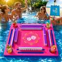 Floating Mahjong Table with Bag, Waterproof Mahjong Table for Mahjong, Poker, Dominoes, Cards, Beach, Camping, Hot Tub, Lake, Party, Indoors, Extra Large