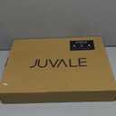 Juvale Bamboo Silverware Organizer for Drawer, Kitchen, 6 Slot Utensil Tray (Black, 17 x 11.75 x 1.75 In)