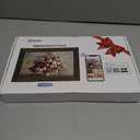 Uhale Digital Picture Frame 32GB Storage 10.1 Inch Wood WiFi Electronic Photo Frames SD Card Slot IPS Touch Screen HD Display Auto Rotate Slideshow Share Videos Photos Instantly Send Wishes Remotely