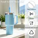 50PCS Reusable Straws with Cleaner Brush, 12.2" Long Colorful Clear Hard Plastic Swirl Drinking Straws for Stanley, YETI, Starbucks, Owala 30 oz 40 oz Tumblers, Jars, Cups