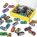 Vileafy 30 Mini Race Cars for Classroom Prizes, Party Favors for Kids 4-8 Years Old, Bulk Small Pull Back Car Toys for Treasure Box, Mini Toys Cars for Boys and Girls Goodie Bag Stuffers for Kids