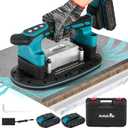 Antstone Tile Vibration Tool 283mm Suction Cup 882lbs/400kg, Handheld Tile Installation Leveling Machine 6-Speed Adjustable Tile Vibrator for Tiling Leveling Laying Max.28000 RPM 2 Batteries Included
