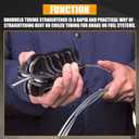 RANSOTO 1/4 Inch Handheld Tubing Straightener Tool Manual Tube Brake Line Straightening Compatible with Copper, Aluminum, Steel Tubing