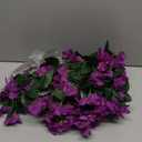 Bougainvillea Artificial Hanging Flowers Plants for Outdoors Decoration, 2pcs Fake Flowers Silk Bougainvillea Vines Realistic UV Resistant Faux Flowers for Outdoor Planters Patio Urn, Purple