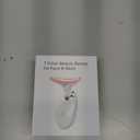 7 Color Face and Neck Massager Light Therapy, Red Light Based Facial Massager for Skin Care, Smoothing, Firming (White)