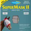 Farnam SuperMask II Fly Mask Without Ears for Foals, Full Face Coverage and Eye Protection from Insect Pests, Structured Classic Styling Mesh with Plush Trim, Foal Size