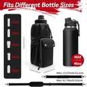 Heavy-duty Magnetic Gym Bag for Men &Women with Multiple Pockets,Magnetic Bottle Bag Included 4 Built-in Strong Magnets, Ideal for Gym,Sports Activities (Black,No Bottle)