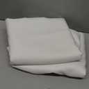 Joydeco White Curtains Backdrop for Wedding Parties, Photo Backdrop Curtains for Wedding Decorations Birthday, Wrinkle Free Polyester 5ft x 10ft Fabric Drape 2 Panels with Rod Pockets