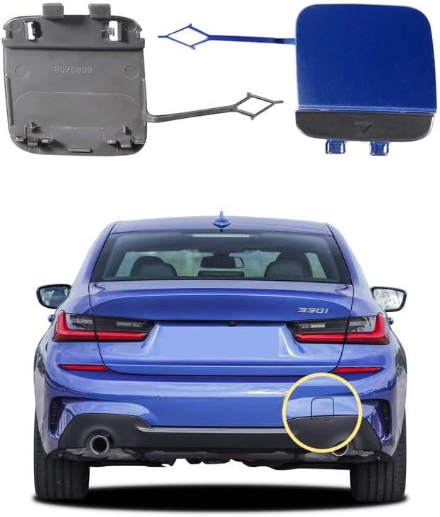Car Rear Bumper Tow Hook Cover Compatible with BMW 3 G20 G21 M-Sport 2018 2019 2020 2021 2022 Trailer Cover Cap 51128099902 Small Lid Towing Eye Cap