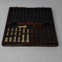 Magnetic Wooden Chess Set for Adults Kids 15'' Chess Board with Handmade Pieces, Folding Portable Travel Unique Chess Sets Game for Tournament Professional Beginner