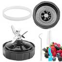 1-pack 6 Male Fins Extractor Blade Assembly for Ninja Blender Replacement Parts, 3.94in/10cm Blender Blade Compatible with Ninja Blenders Auto iQ BL450-70 BL451-70 BL454-70 BL480 L480D BL480-70