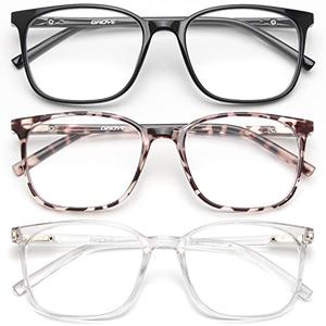 Gaoye Blue Light Blocking Glasses Women/Men, Computer Gaming Fake Eyeglasses Anti UV Ray-Spring Hinge (3 Pack, Light Black & Leopard & Transparent) Gaoye Blue Light Blocking Glasses Women/Men, Computer Gaming Fake Eyeglasses Anti UV Ray-Spring Hinge (3 Pack, Light Black & Leopard & Transparent)
