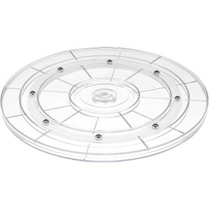 10 inch Lazy Susan,Acrylic Lazy SusanTurntable for Cabinet,Ball Bearing Rotating Lazy Susan for Table Top,Kitchen,Spice Racks,Pantry Countertop