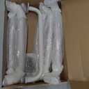 17 Inch Metal Safety Handles for Outdoor Playground Accessories Set of 6 - Playset Handles, Swing Sets Attachment Grab Bars, Kids Hand Grips Monkey Bar for Playhouse, Treehouse, Jungle Gym (White)