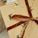 MAYREEL 3/8 Inch Brown Crushed Velvet Ribbon Mahogany Vintage for Flower Bouquets Wedding Invitations Crafts Gift Wrapping Christmas Decorations Party 25 Yards