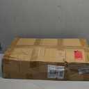 Innerjoin Wide C Side Table,C Couch Laptop Table with Metal Frames, Small Snack End for Sofa and Bed, Retro Table, Living Room Bedroom, Industrial Style, White