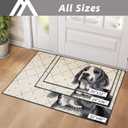 COSY HOMEER Dog Door Mat 24"x36" Dirt Trapper Entryway Rugs Absorbent Funny Welcome Mat Washable Non Slip Entry Rugs,Grey