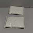 2 Pcs Window Air Conditioner Cover Indoor Outdoor Adjustable Waterproof Window Ac Cover Outdoor with Drawstring for Winter(White & Khaki,Inside 21 x 15 x 3.5 in, Outside 21 x 16 x 15 in)