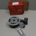 Ollny 198 FT 600 LED Outdoor Waterproof Plug in Christmas Tree Lights with 8 Modes Remote Timer, String Lights for House Yard Outside Indoor Xmas Decorations Warm White