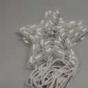 Christmas Star Window Lights with 9 Drops - 13ft Star Icicle String Lights with 150 Mini Bulbs, Plug-in Connectable Curtain Hanging Lights for Christmas Home Indoor Holiday Decor