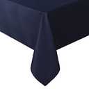 Sancua Rectangle Tablecloth - 60 x 84 Inch - Stain and Wrinkle Resistant Washable Polyester Table Cloth, Decorative Fabric Table Cover for Dining Tables, Buffet Parties and Camping, Navy