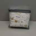 Nayoroom Floral Duvet Cover Queen Size Green Leaf Red Flower Printed on White Comforter Cover Reversible Garden Cottagecore Bedding Set with Zipper Closure 3Pcs Soft Breathable Microfiber Quilt Cover