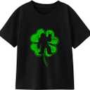 Boys St Patricks Day Shirt for Toddler Girls Funny Saint Patricks Day T-Shirts Kids Short Sleeve Tops Shamrock Tee 2-8Y