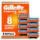 Gillette Fusion5 Power Razor Blade Refills for Men, 8 Count, with Precision Trimmer